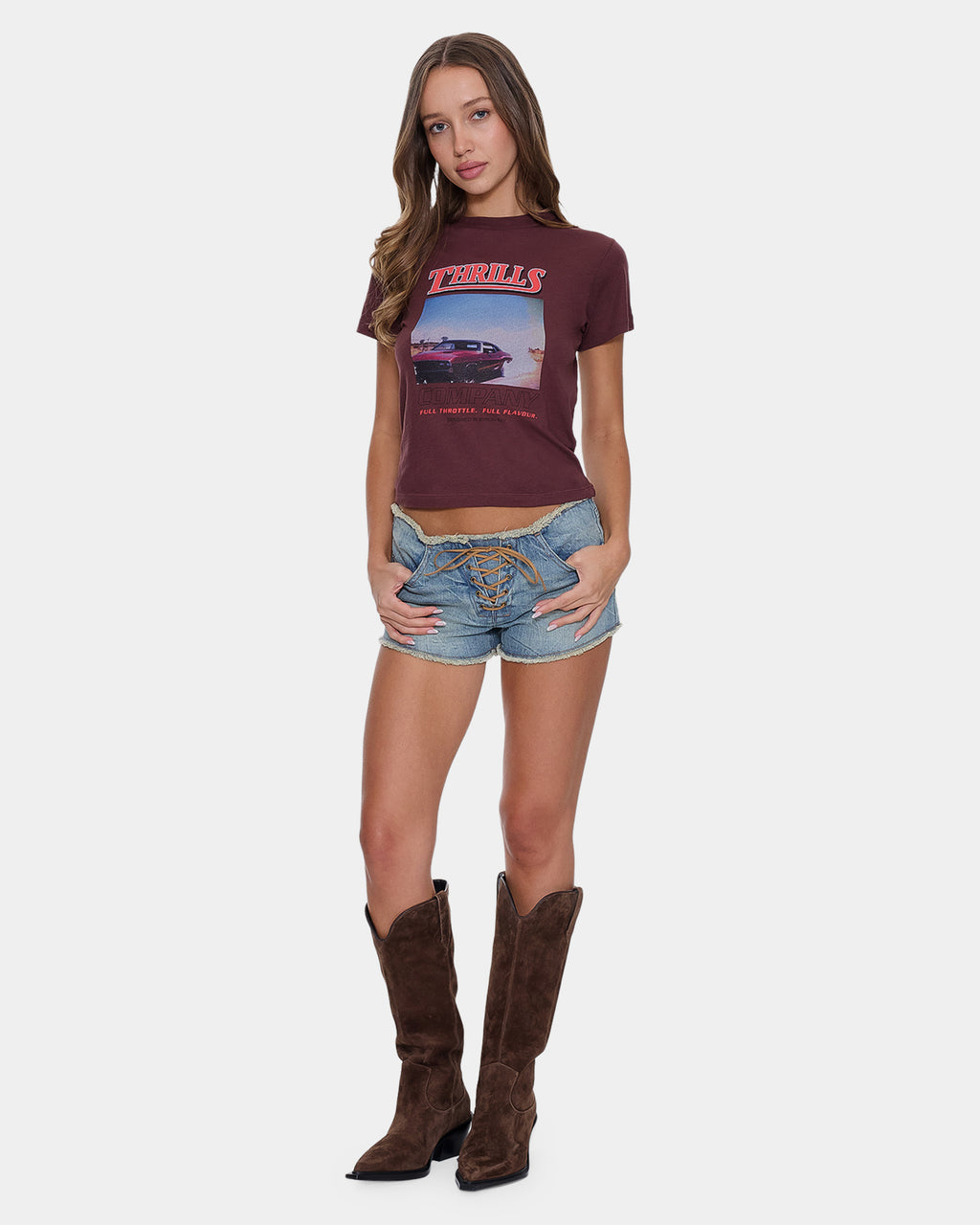 Womens Full Throttle Boy T-Shirt