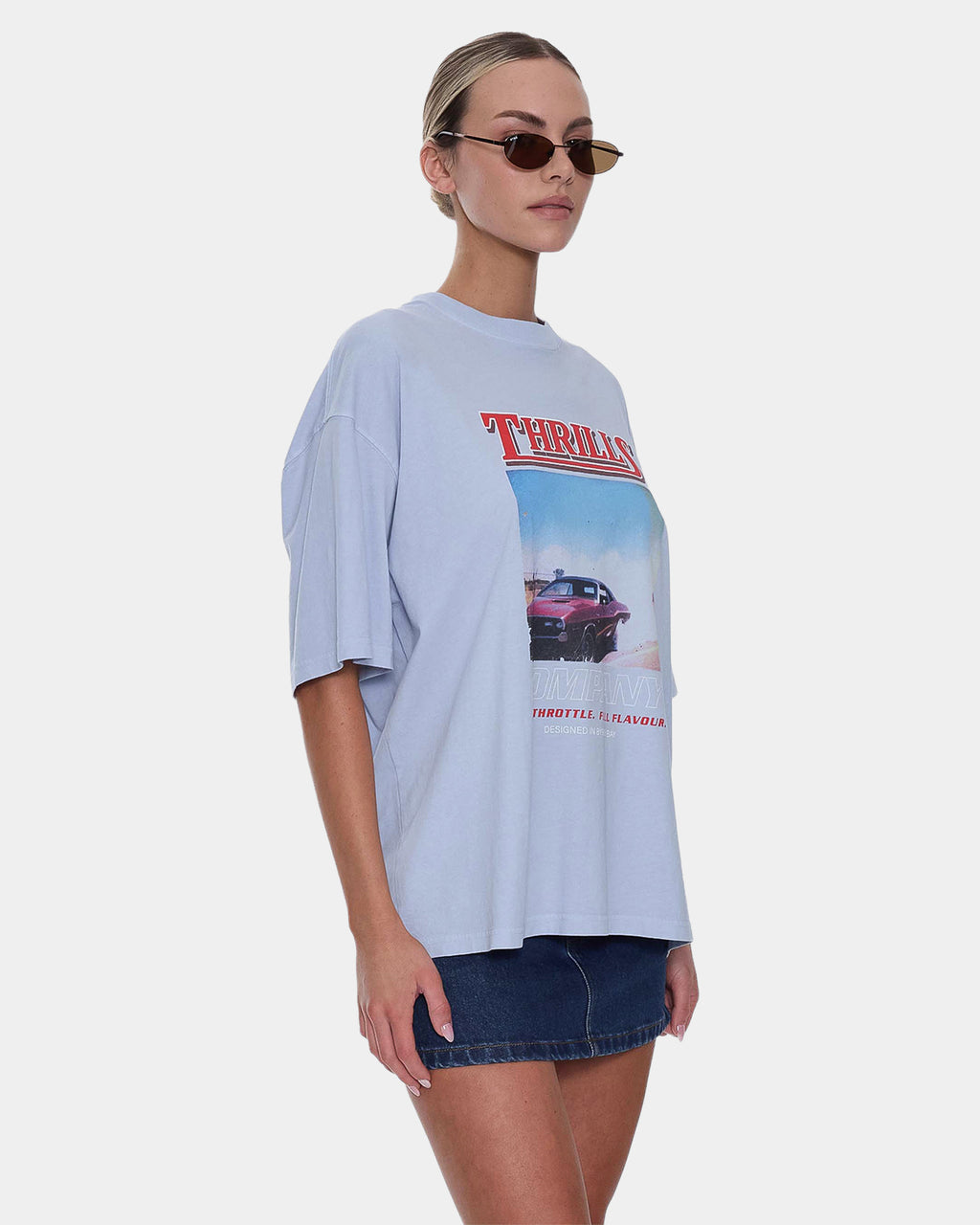 Womens Full Throttle Oversized T-Shirt