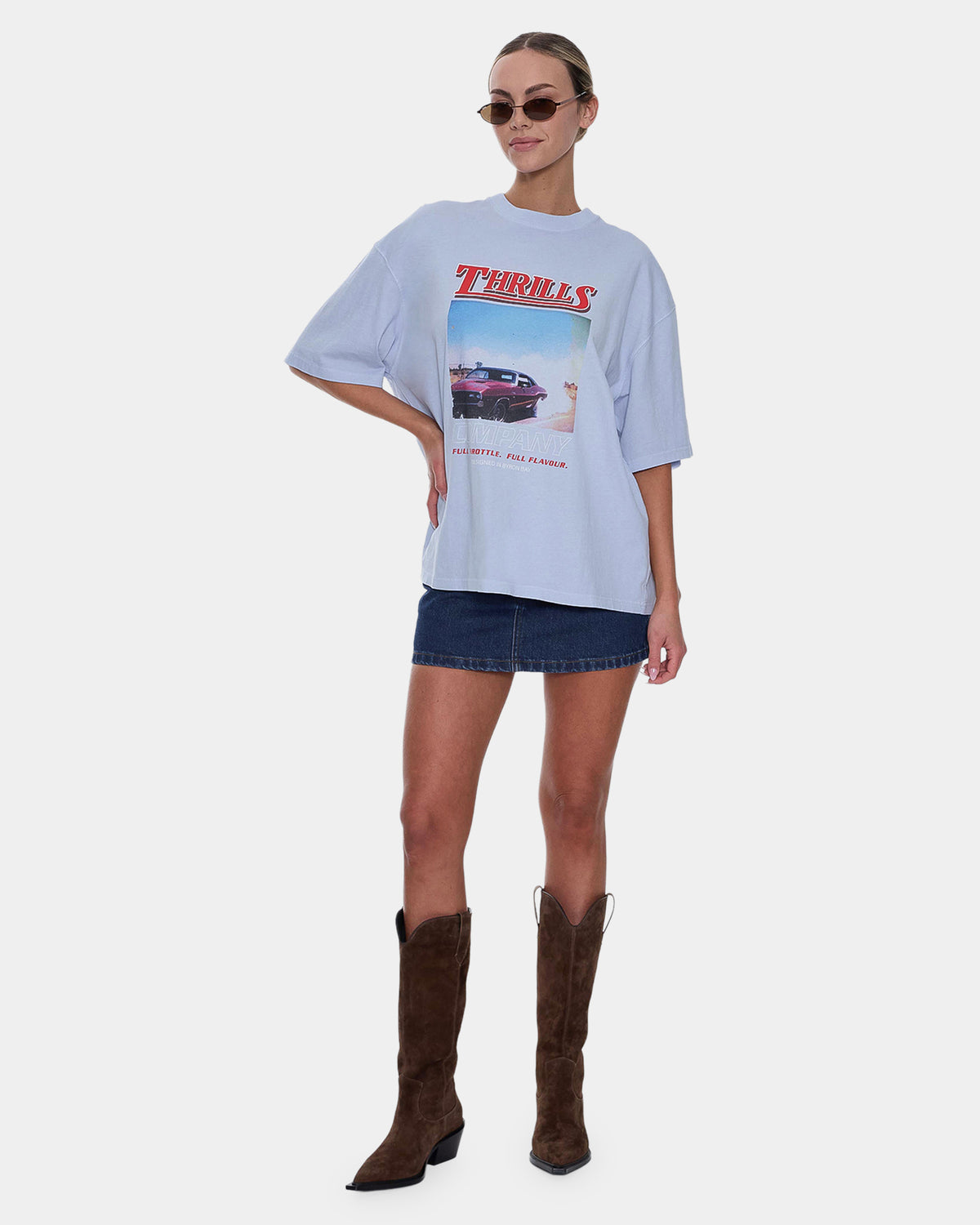 Womens Full Throttle Oversized T-Shirt