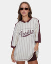 Womens Baseline Stripe V T-Shirt