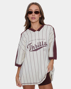 Womens Baseline Stripe V T-Shirt