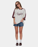 Womens Baseline Stripe V T-Shirt