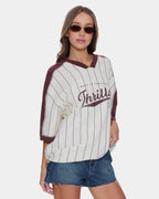 Womens Baseline Stripe V T-Shirt