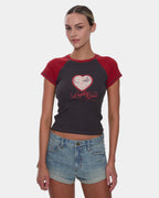 Womens Lucky You Raglan Club T-Shirt