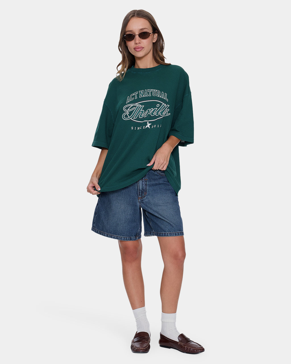 Womens Standard Issue Waffle Oversized T-Shirt