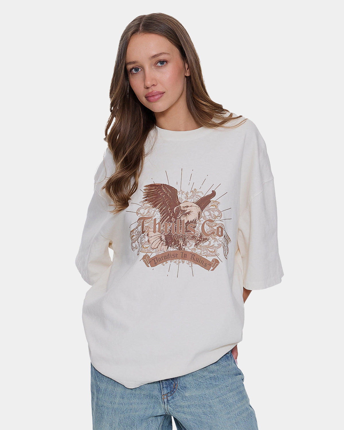 Womens Ruined Paradise Oversized T-Shirt