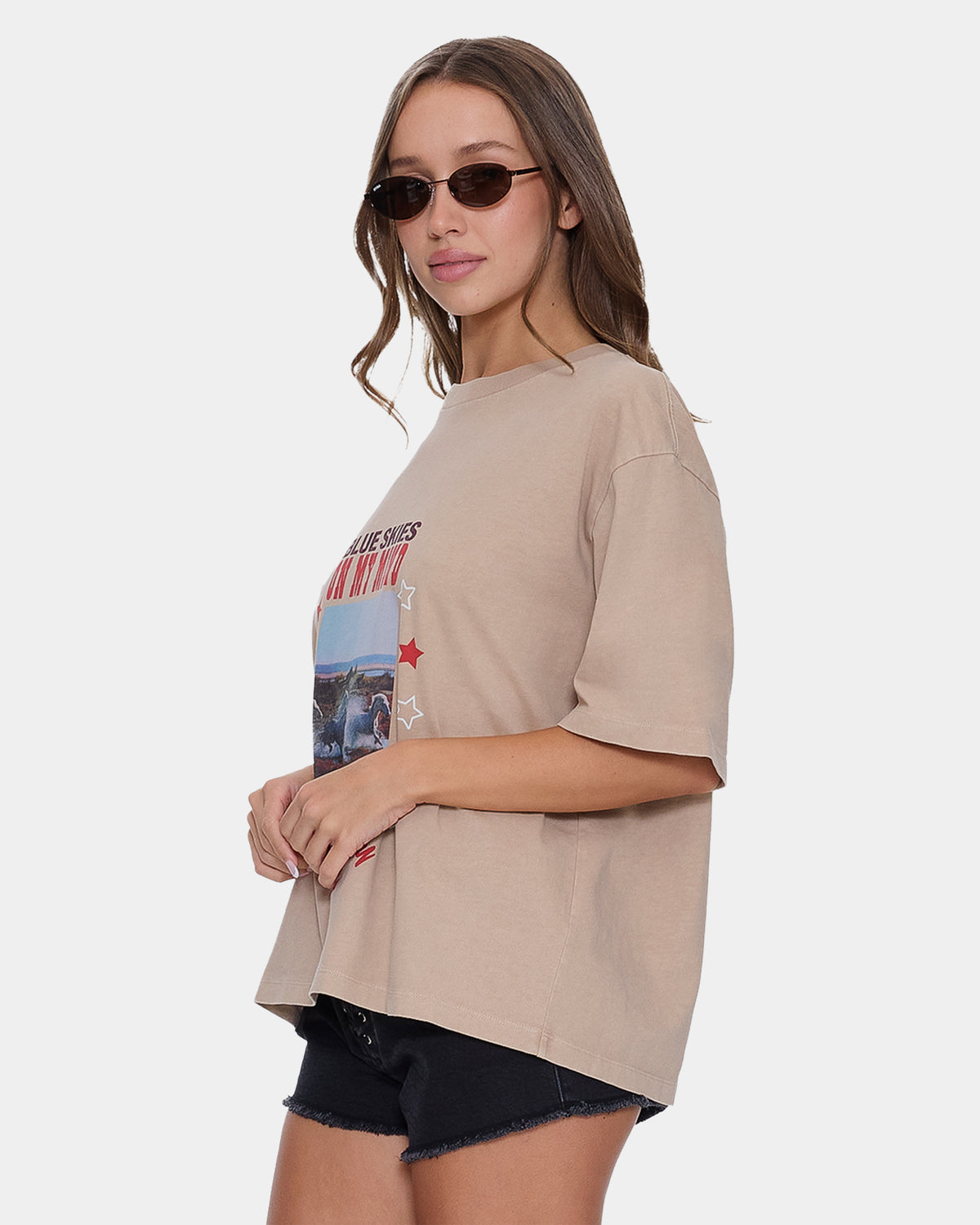 Womens On My Mind Square T-Shirt