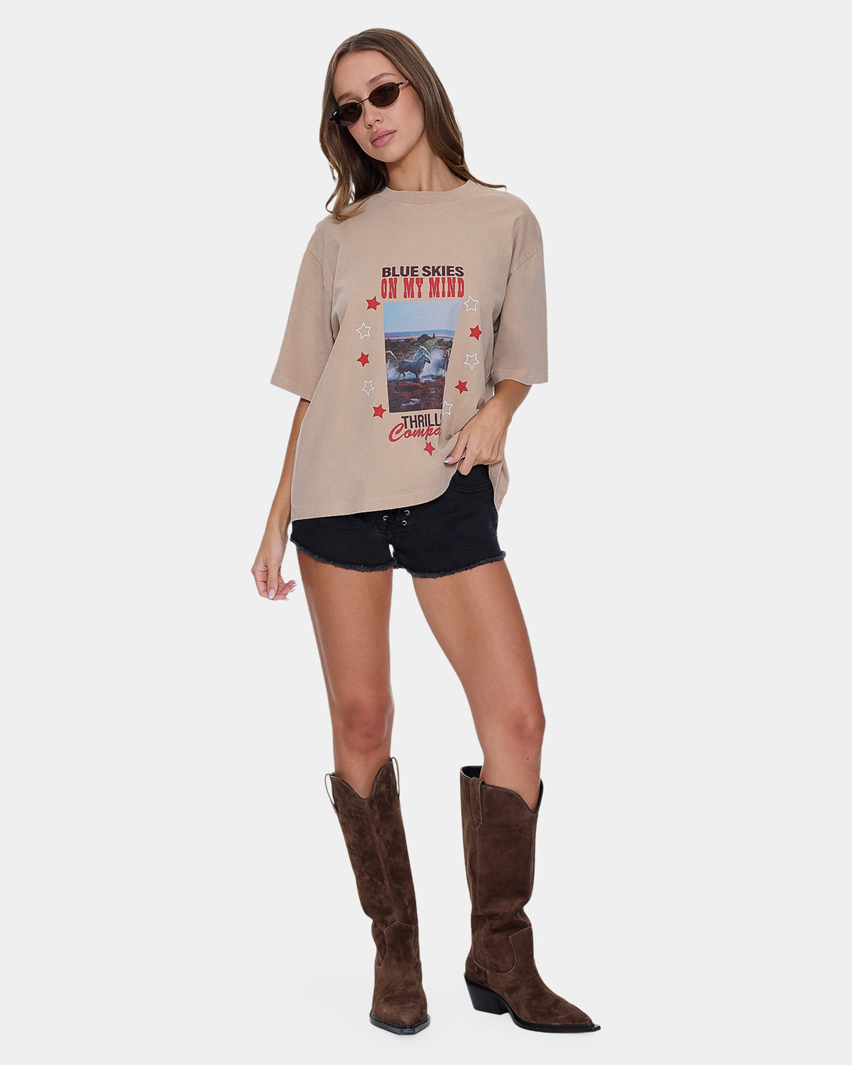 Womens On My Mind Square T-Shirt