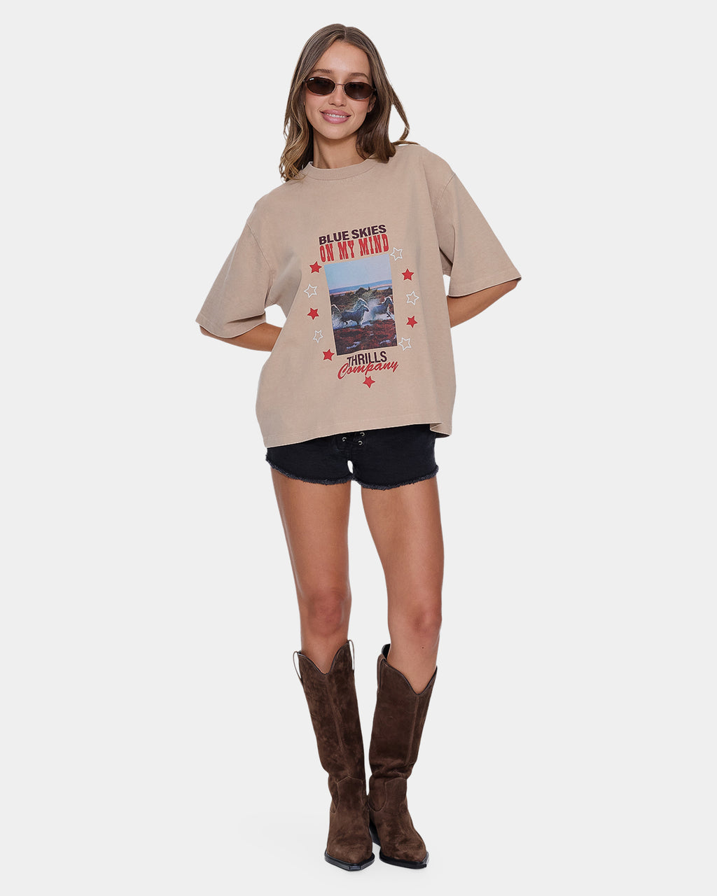 Womens On My Mind Square T-Shirt