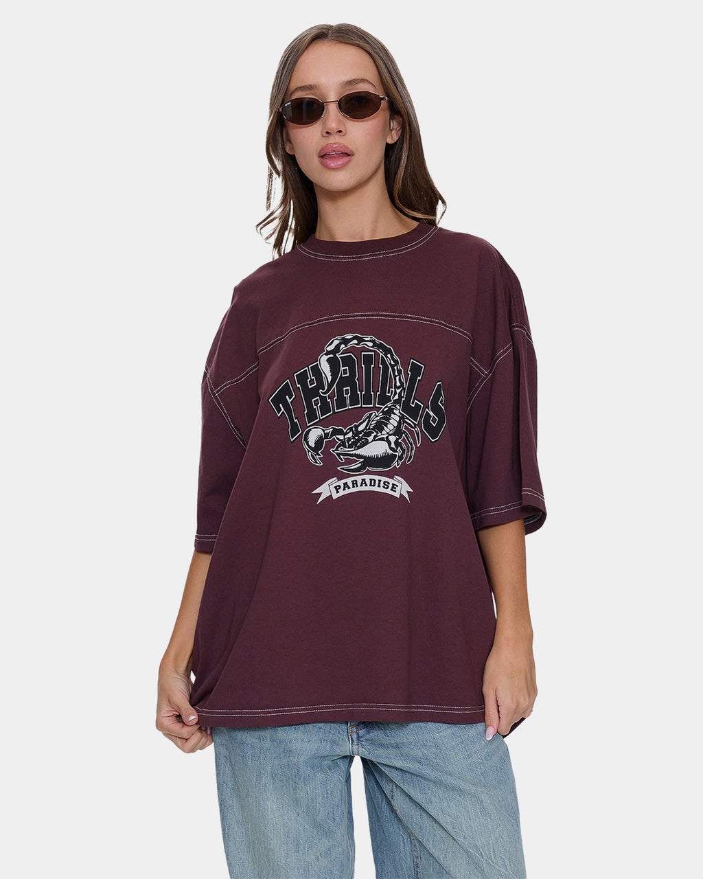 Womens Dark Paradise Oversized T-Shirt