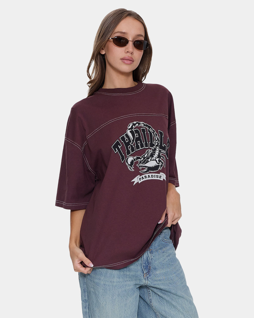Womens Dark Paradise Oversized T-Shirt