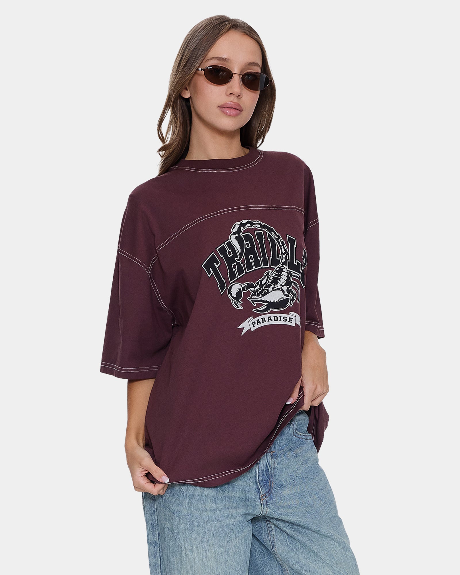 Womens Dark Paradise Oversized T-Shirt
