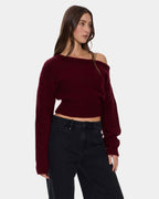Womens Oslo Cold Shoulder Knit Sweater