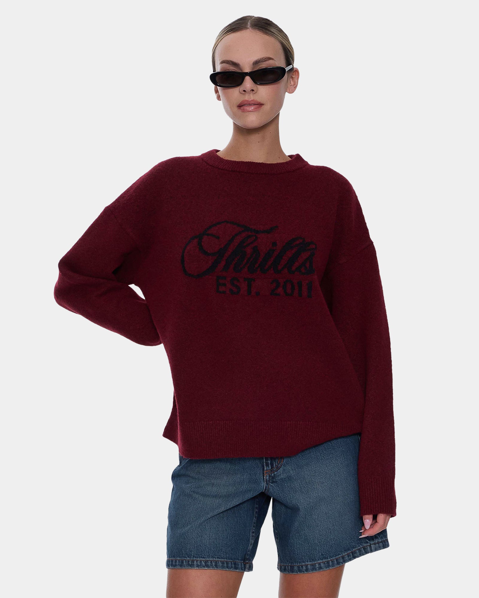 Womens Bloodlines Knit Crew Neck