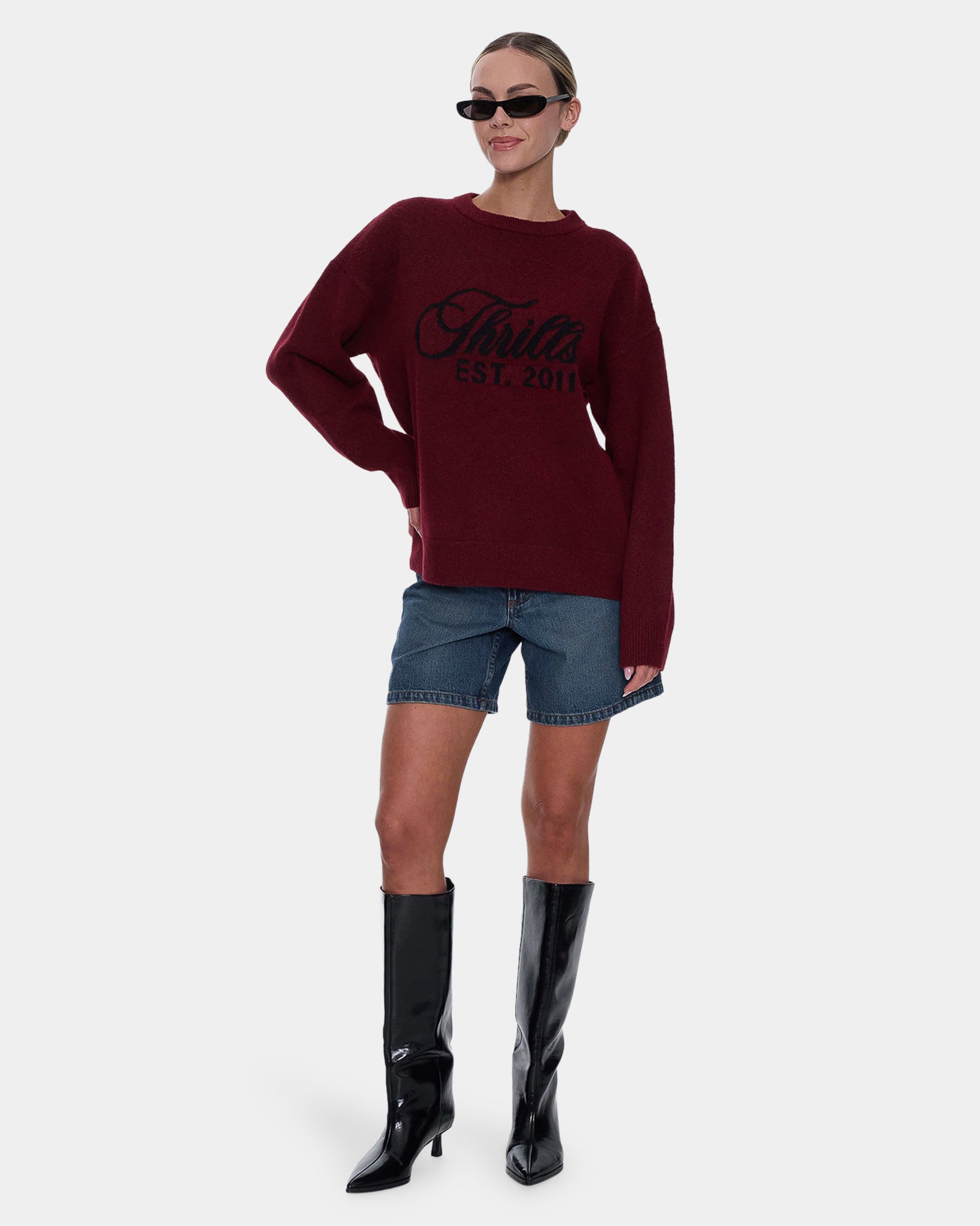 Womens Bloodlines Knit Crew Neck