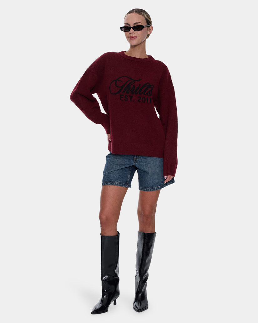 Womens Bloodlines Knit Crew Neck