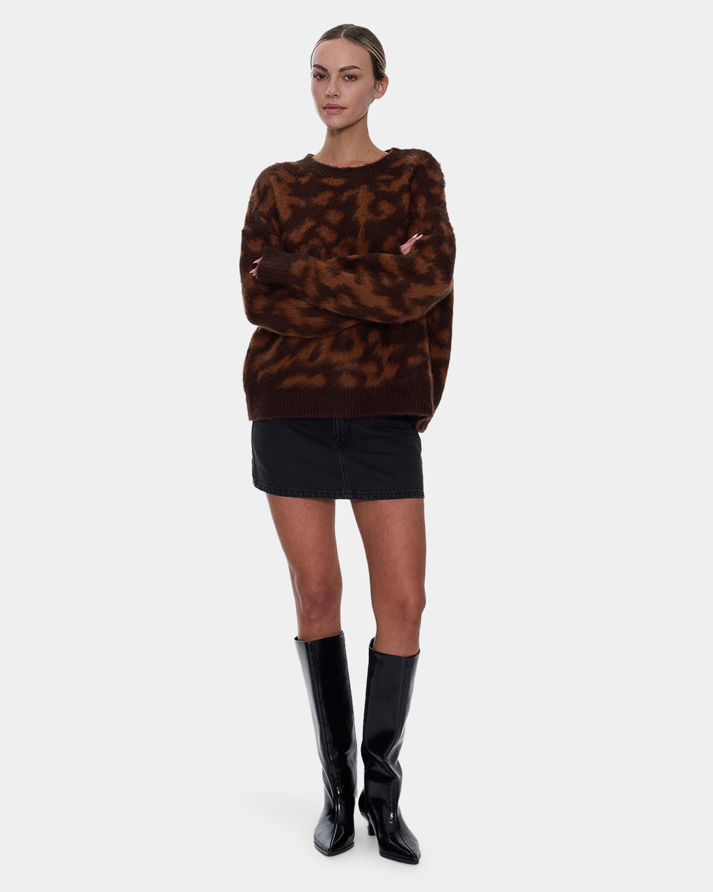 Womens Smokeform Knit Crew Neck