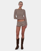 Womens Walker Knit Long Sleeve T-Shirt