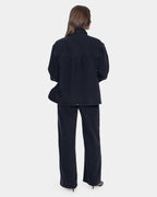 Womens Melina Oversized Denim Long Sleeve Shirt