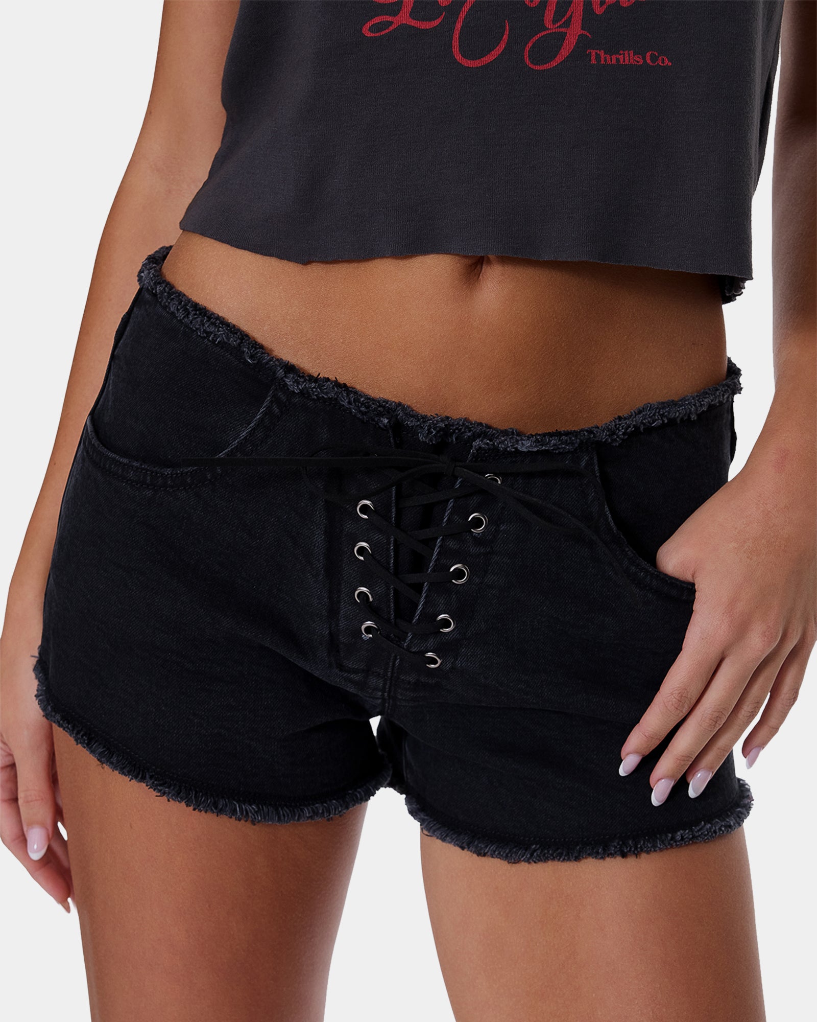 Womens Mika Low Rise Micro Shorts