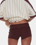 Womens Mackenzie Knit Booty Elastic Waist Shorts
