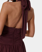 Womens Tommie Halter Mini Dress