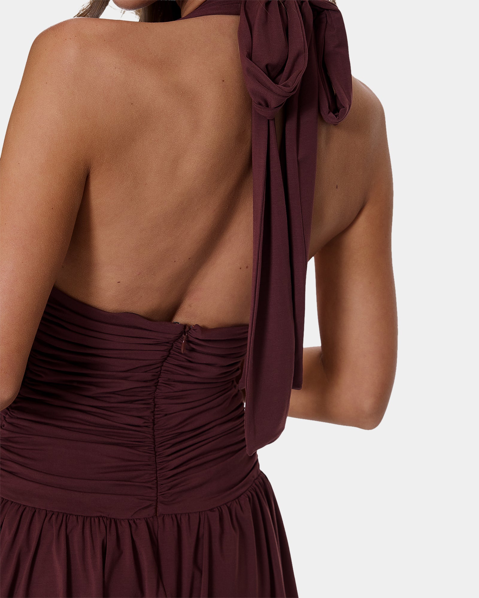 Womens Tommie Halter Mini Dress