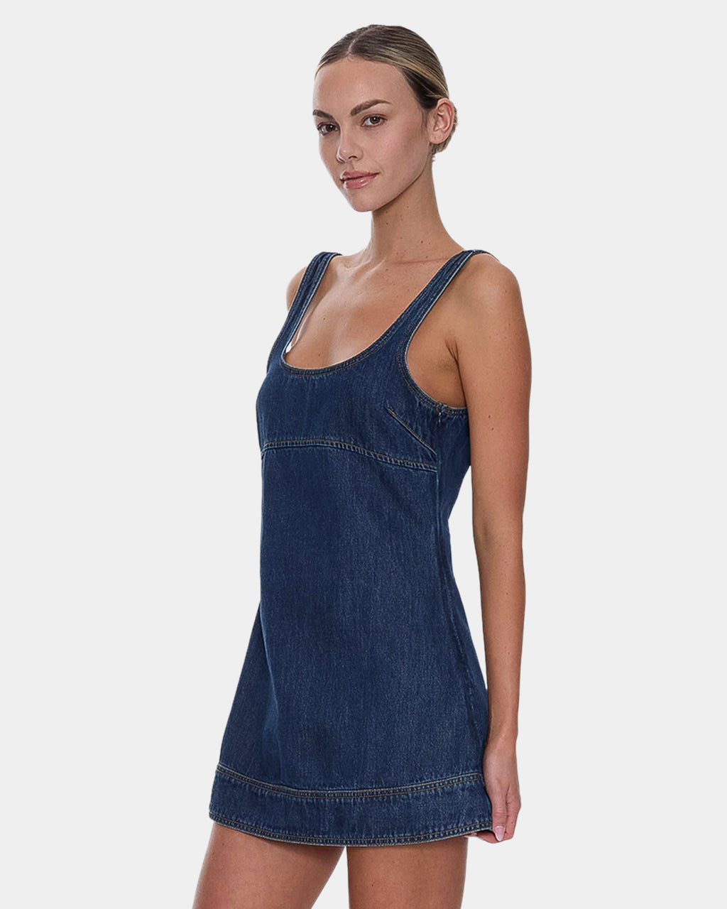 Womens Luciana Denim Mini Dress