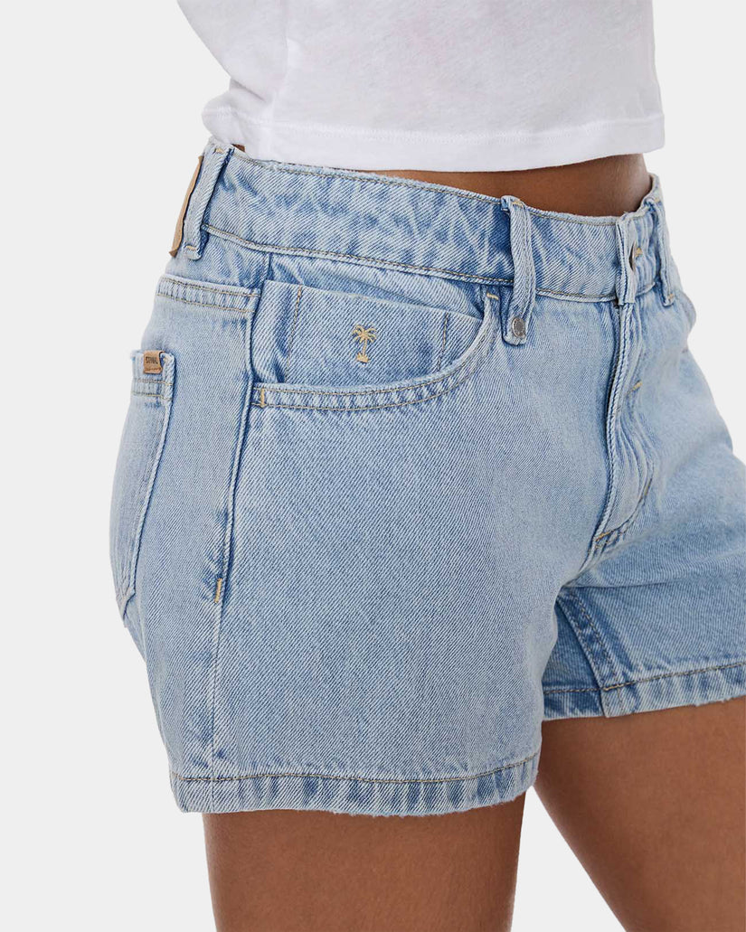Womens Daria Low Rise Micro Denim Shorts