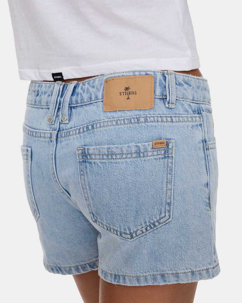 Womens Daria Low Rise Micro Denim Shorts