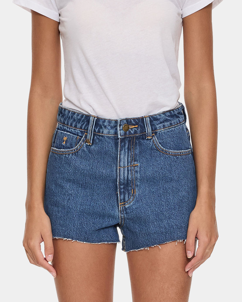 Womens Sadie High Rise Micro Denim Shorts