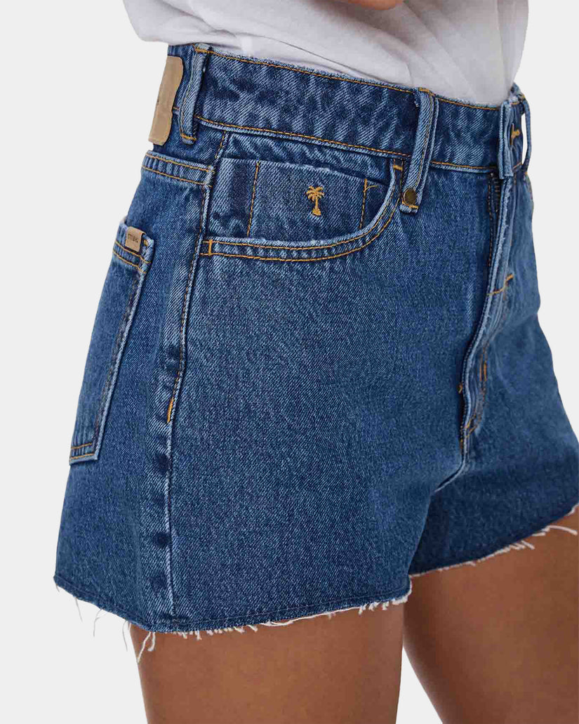 Womens Sadie High Rise Micro Denim Shorts