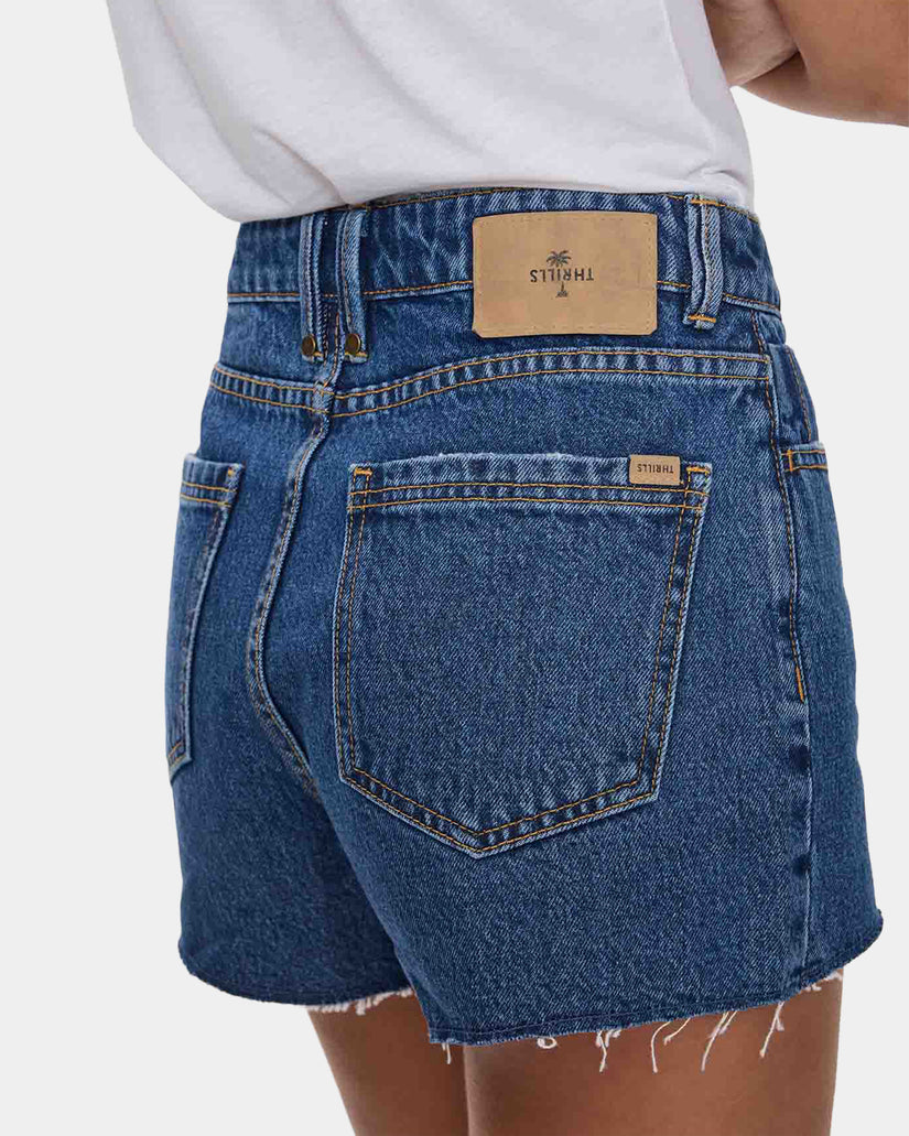 Womens Sadie High Rise Micro Denim Shorts