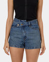 Womens Kai Wrap Denim Shorts