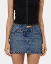 Womens Kai Wrap Denim Skirt