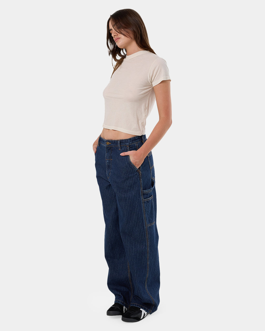 Womens Slouch Carpenter Denim Jeans