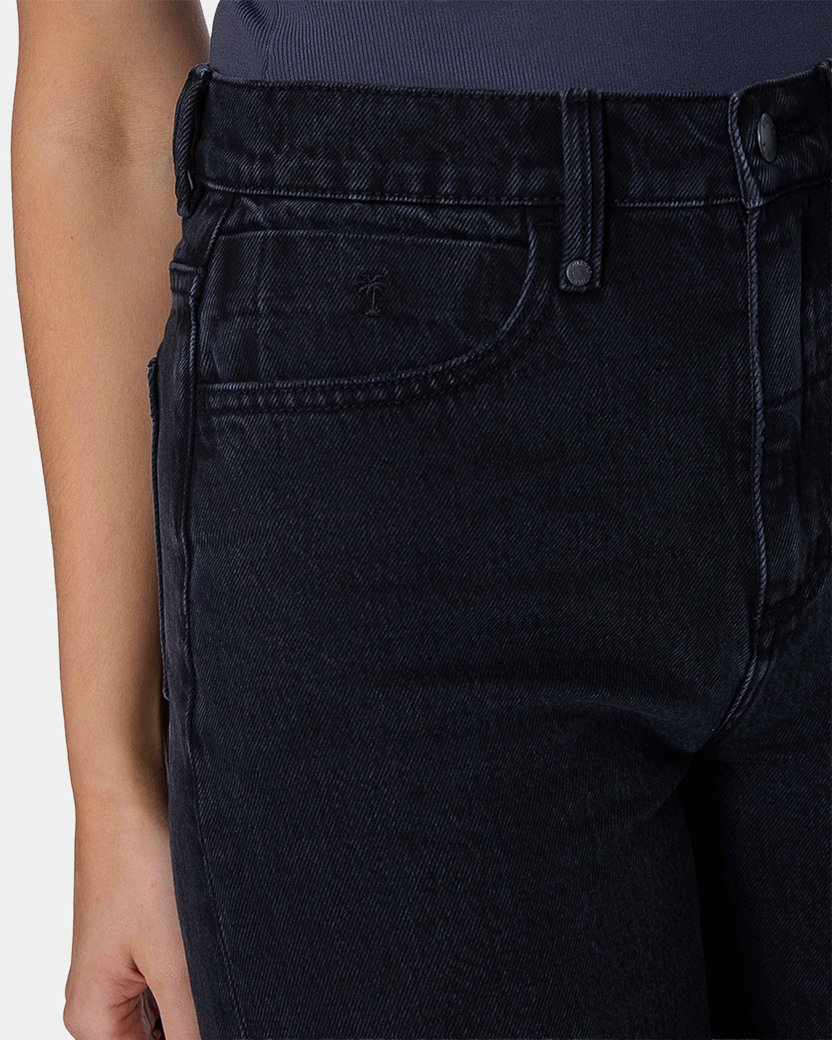 Womens Hunter High Rise Wide Denim Jeans
