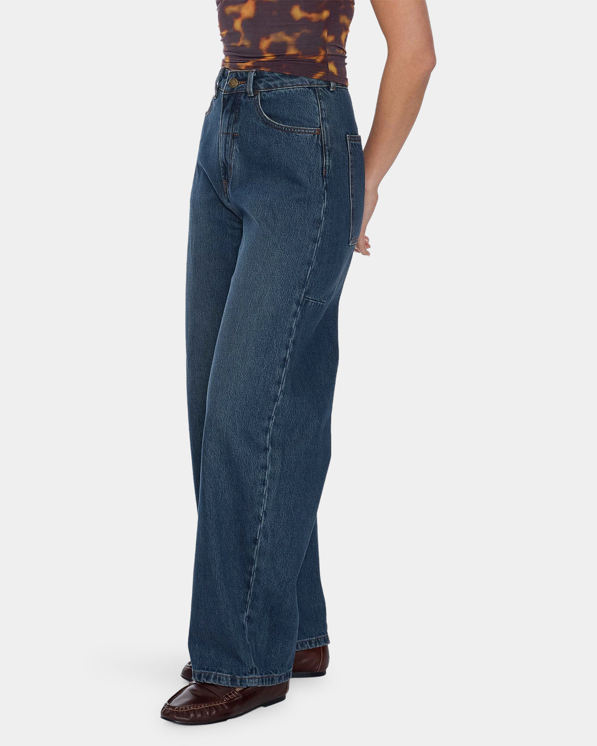 Womens Sloane High Rise Barrel Denim Jeans