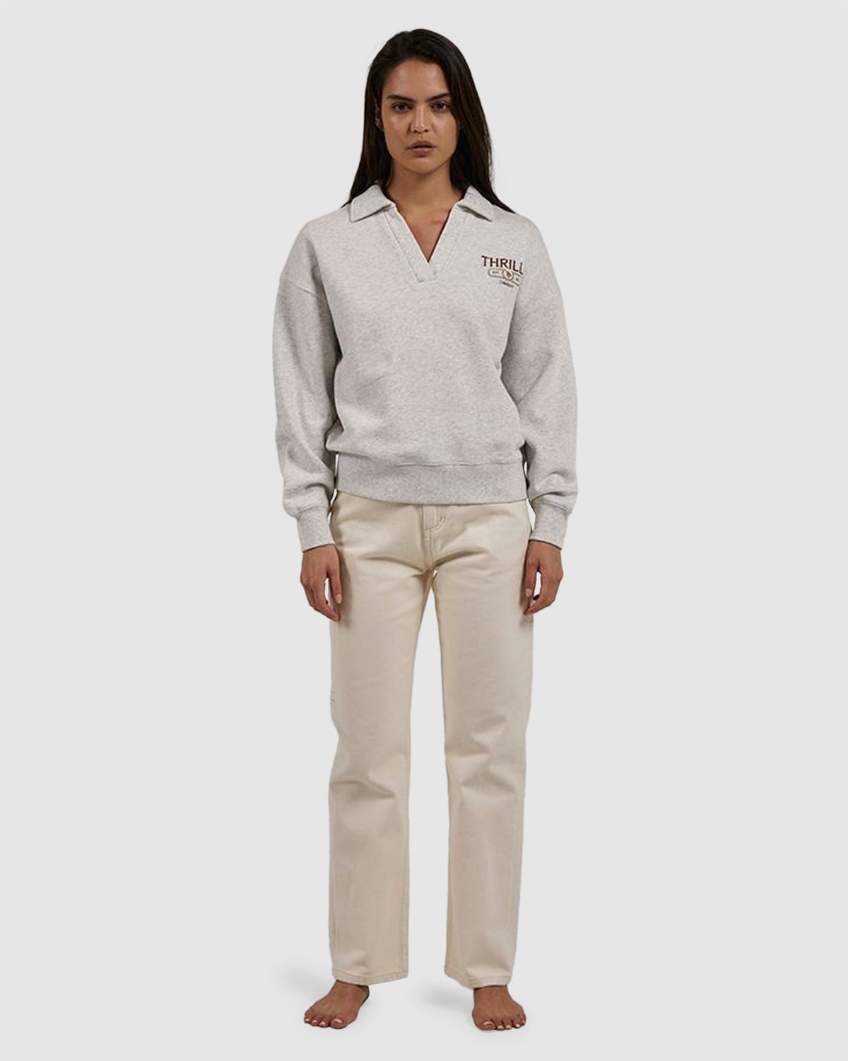 WOMENS BAD HABITS CLUB SLOUCH QUARTER ZIP