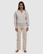 WOMENS BAD HABITS CLUB SLOUCH QUARTER ZIP
