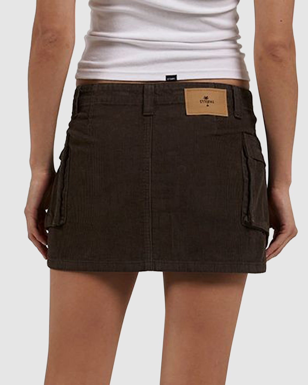 WOMENS LOTTIE CORD CARGO MINI SKIRT