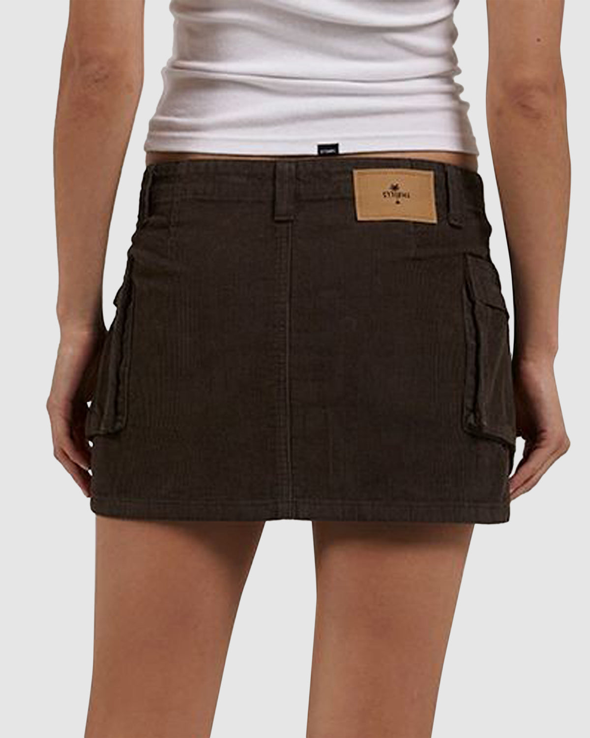 WOMENS LOTTIE CORD CARGO MINI SKIRT