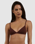 WOMENS PARADISE CODE FIXED TRIANGLE BIKINI TOP