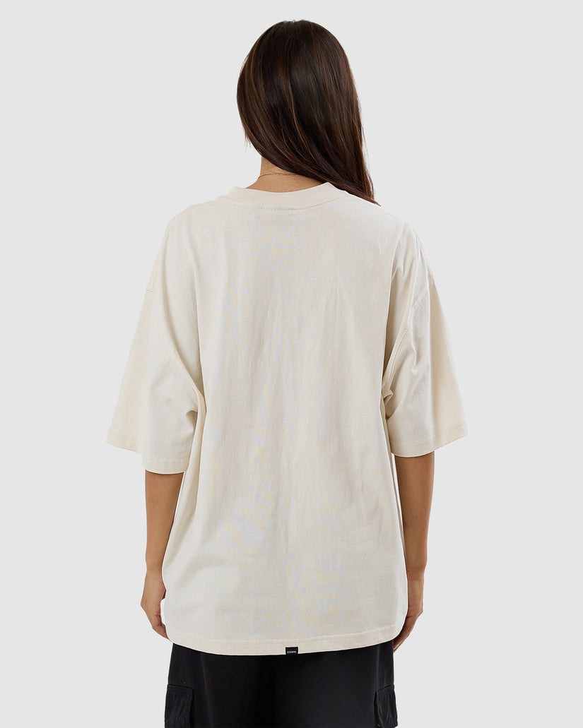 WOMENS DEADLY POSY OVERSIZED T-SHIRT