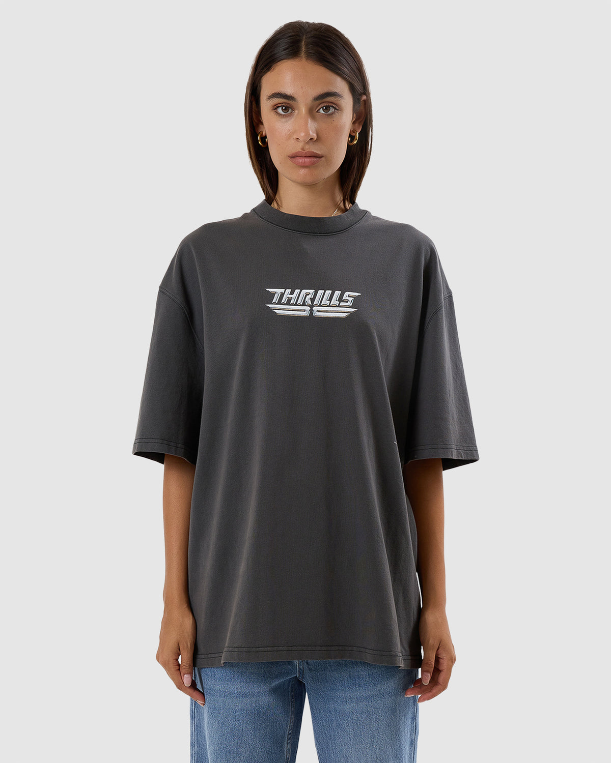 WOMENS HIGH SHINE OVERSIZED T-SHIRT