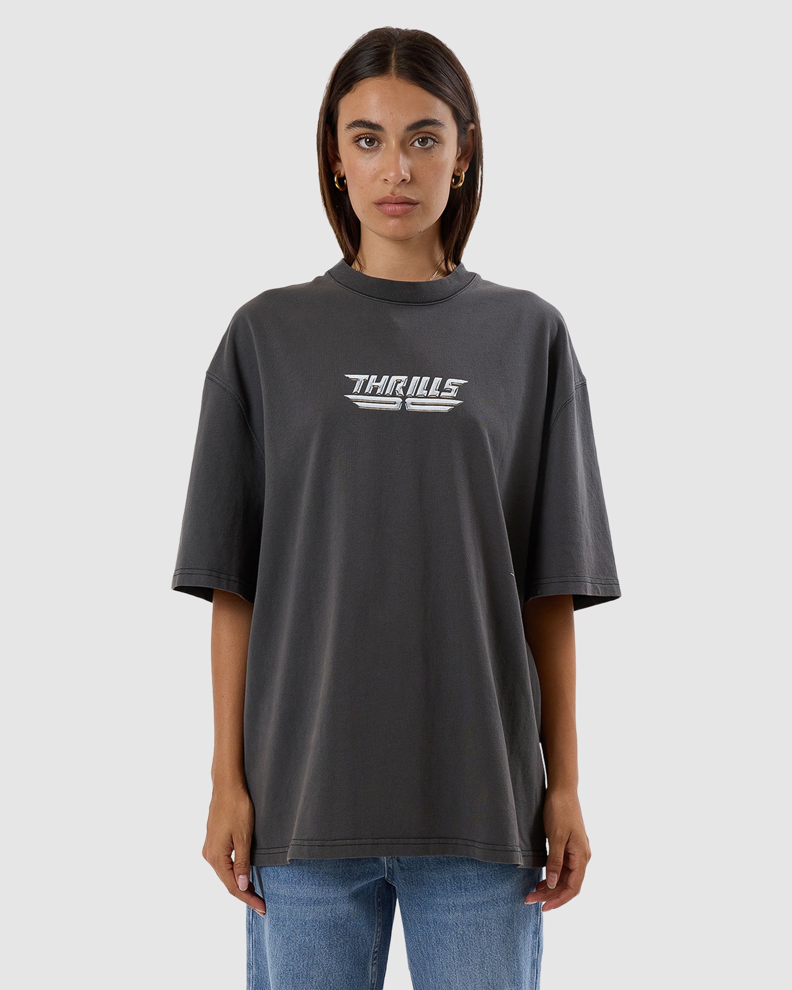 WOMENS HIGH SHINE OVERSIZED T-SHIRT