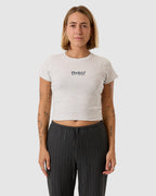 WOMENS THRILLS WORKWEAR EMBRO MINI T-SHIRT