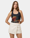 Womens Night Shift Wrap Mini Skirt