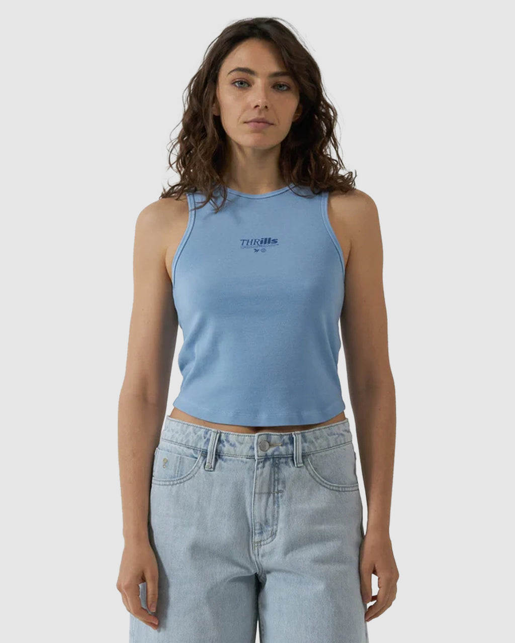 WOMENS SPLIT DECISION CURVE TANK TOP