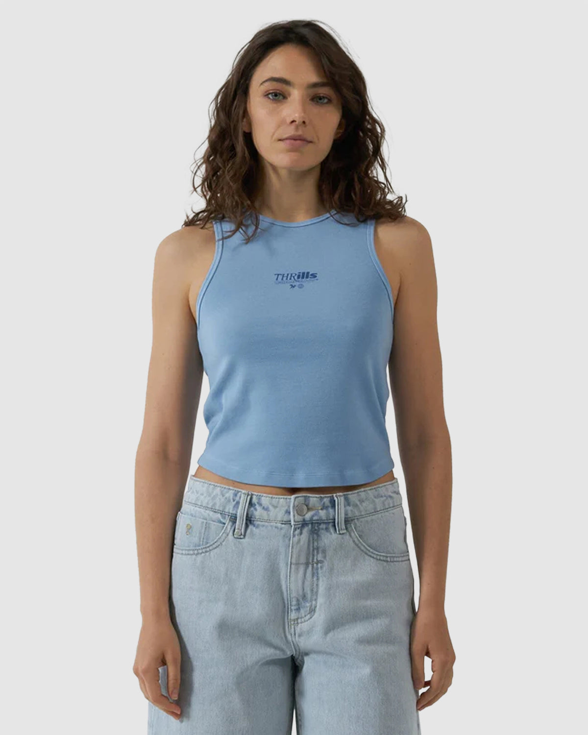 WOMENS SPLIT DECISION CURVE TANK TOP